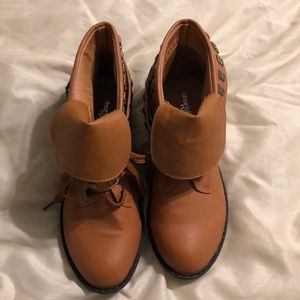 Camel colored booties